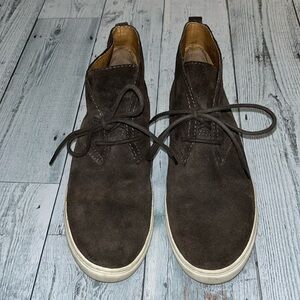 Lucky Brand women’s dark brown suede ankle sneakers. Size 9/40